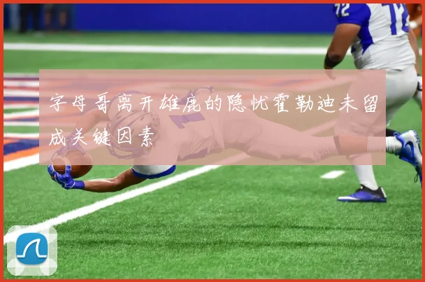 字母哥离开雄鹿的隐忧霍勒迪未留成关键因素
